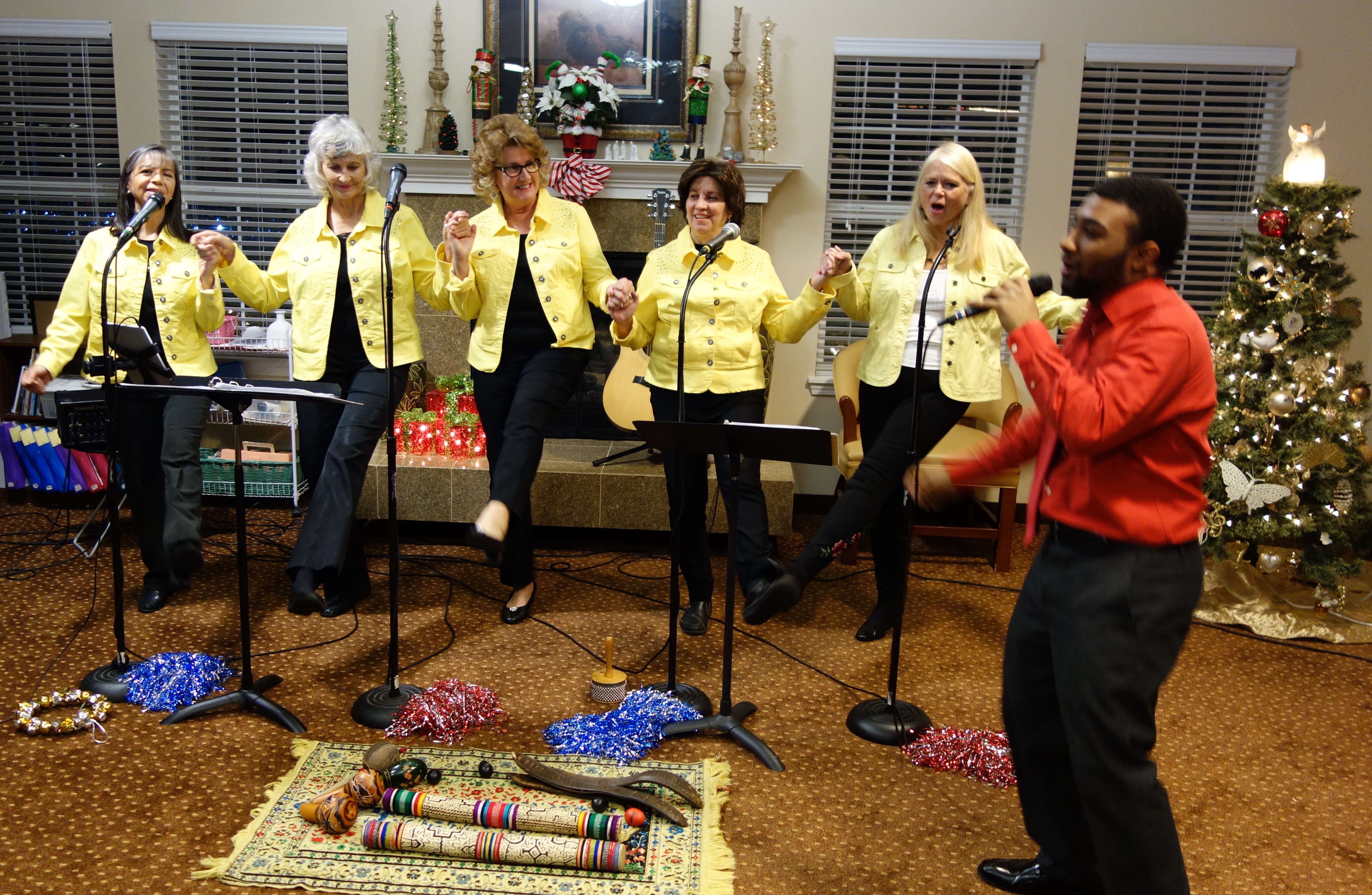 World Nation and Sue Sue Sisters performing